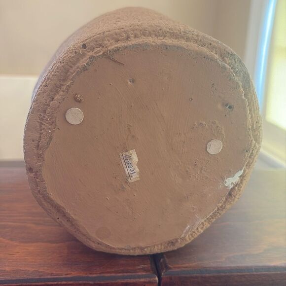 Large Rustic Tan Burlap Resin Deer Reindeer Planter - Picture 4 of 6